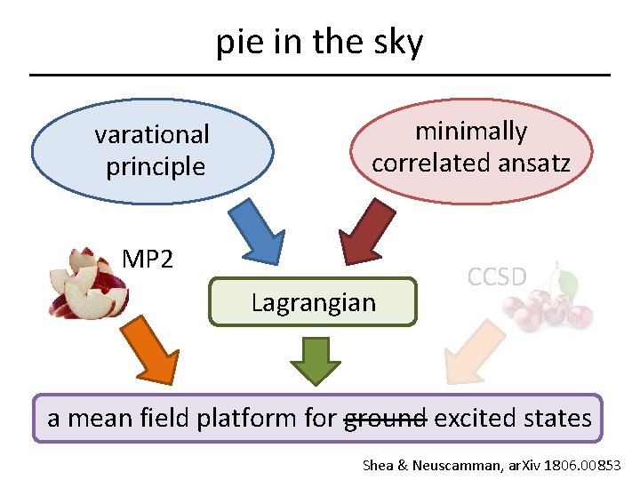 pie in the sky varational principle minimally correlated ansatz MP 2 Lagrangian CCSD a
