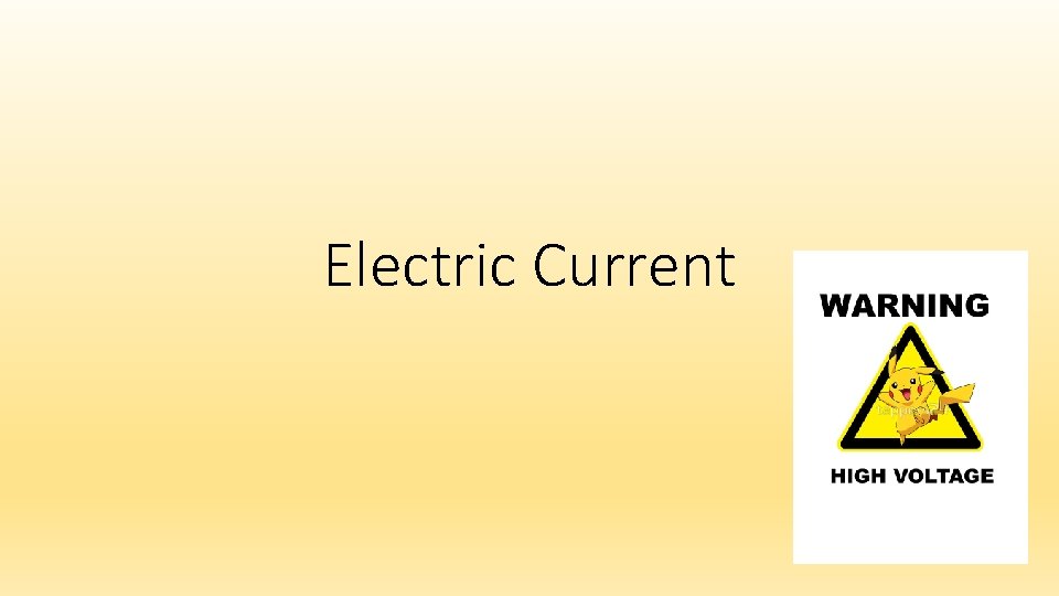 Electric Current 