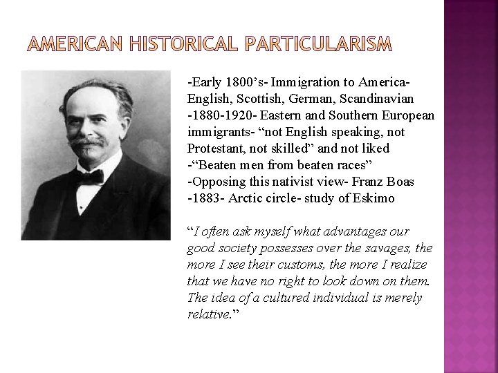 -Early 1800’s- Immigration to America. English, Scottish, German, Scandinavian -1880 -1920 - Eastern and