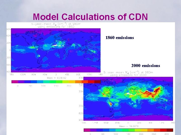 Model Calculations of CDN 1860 emissions 2000 emissions ENVI 3410 : Coupled Ocean &