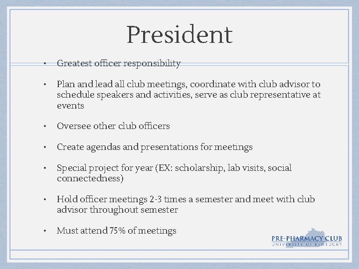 Welcome December 4 2018 Club Meeting Officer Introductions