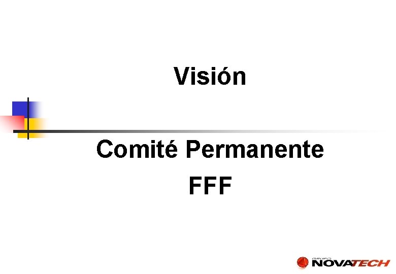 Visión Comité Permanente FFF 