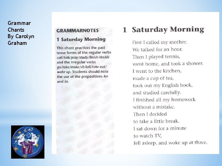 Grammar Chants By Carolyn Graham 