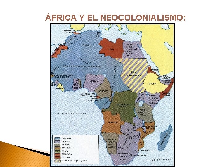 ÁFRICA Y EL NEOCOLONIALISMO: 
