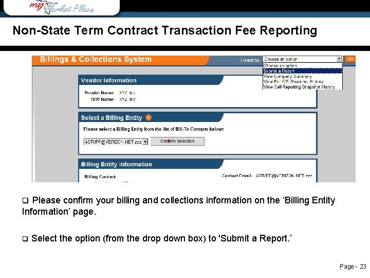 Non State Term Contract Vendor Transaction Fee Reporting Non-State Term Contract Transaction Fee Reporting