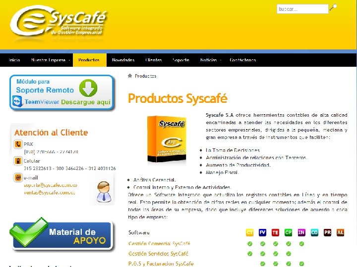 Sys. Café Software Integrado de Gestión Comercial 