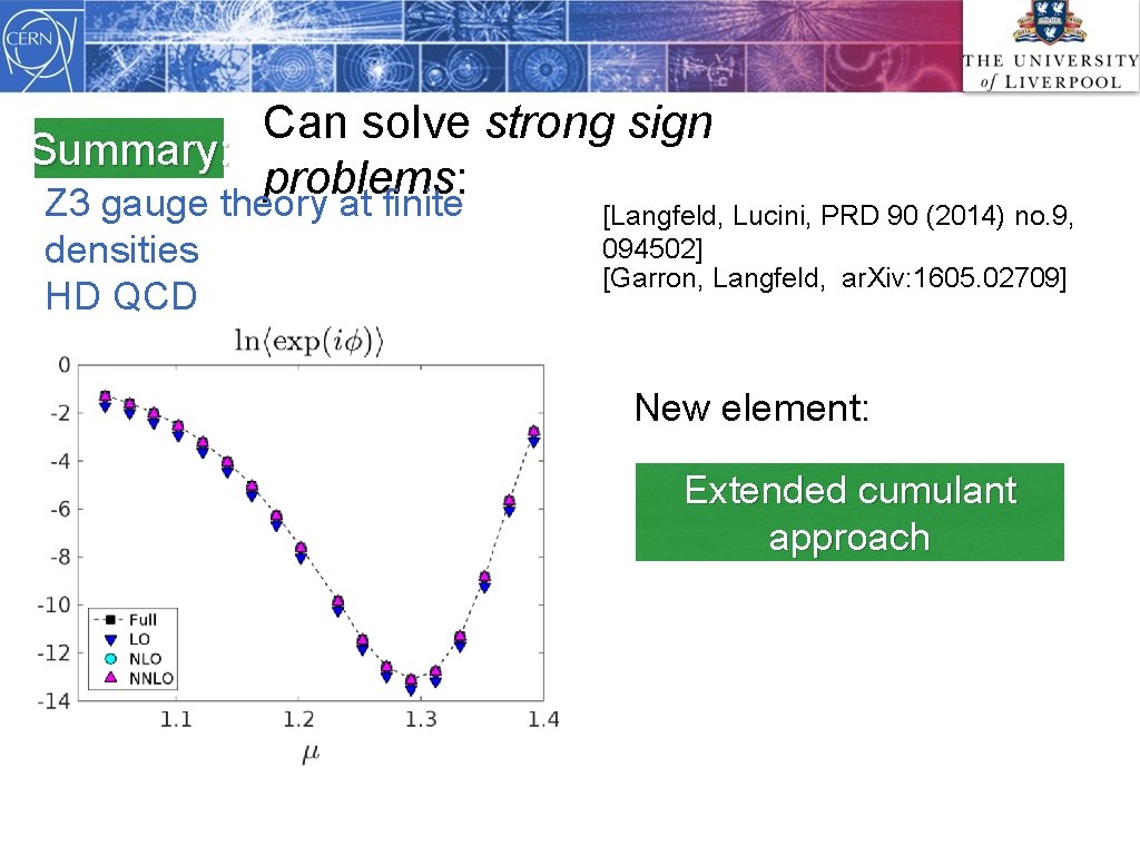 Can solve strong sign Summary: problems: Z 3 gauge theory at finite densities HD
