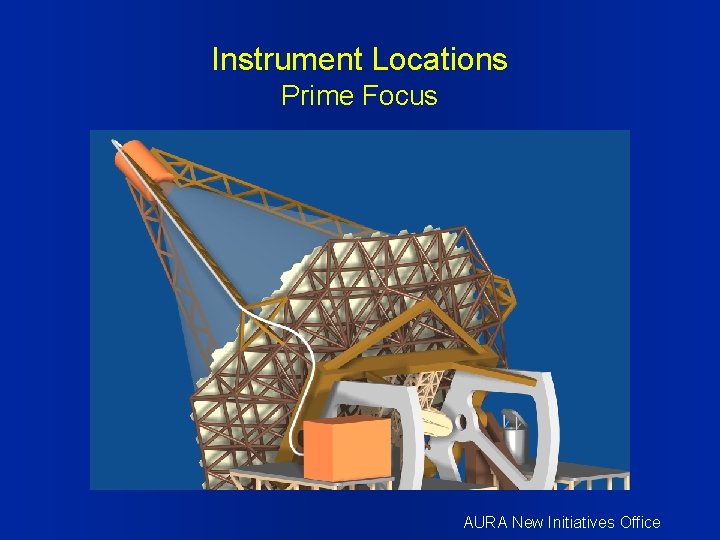 Instrument Locations Prime Focus AURA New Initiatives Office 