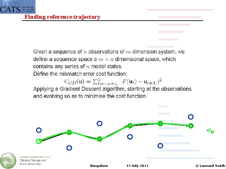 Finding reference trajectory 42 u Bangalore 12 July 2011 © Leonard Smith 