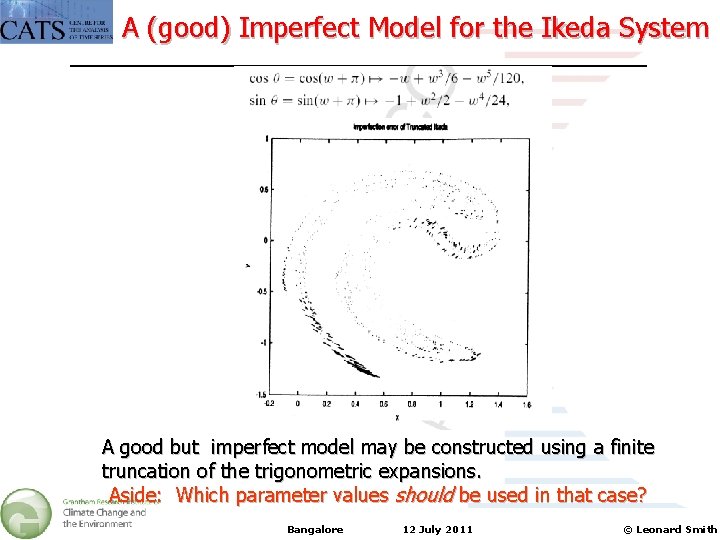A (good) Imperfect Model for the Ikeda System A good but imperfect model may