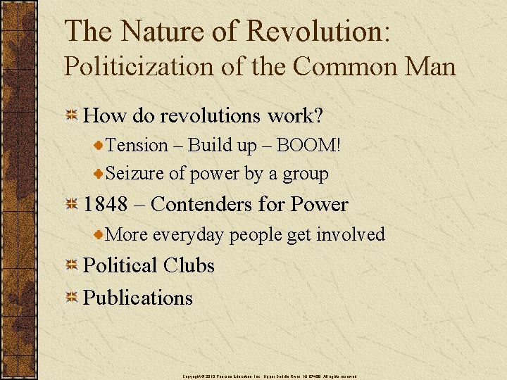 The Nature of Revolution: Politicization of the Common Man How do revolutions work? Tension The Nature of Revolution: Politicization of the Common Man How do revolutions work? Tension