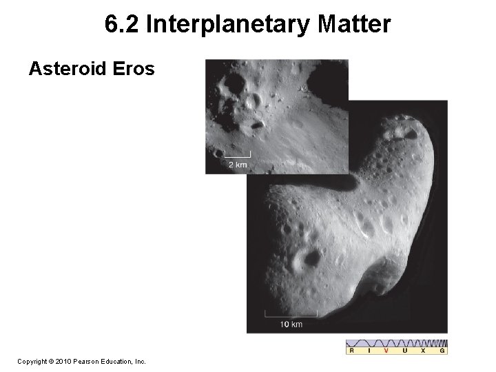 6. 2 Interplanetary Matter Asteroid Eros Copyright © 2010 Pearson Education, Inc. 
