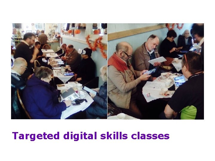 Targeted digital skills classes 