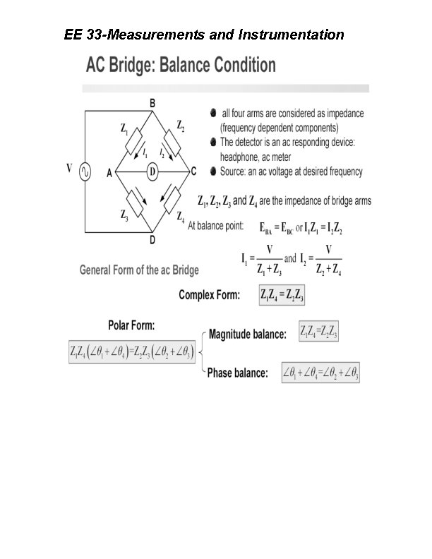 EE 33 -Measurements and Instrumentation 