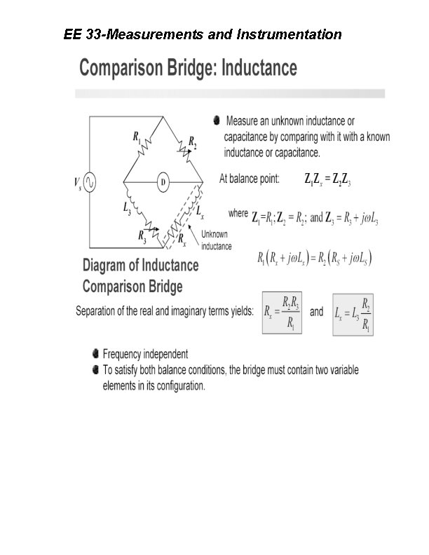 EE 33 -Measurements and Instrumentation 