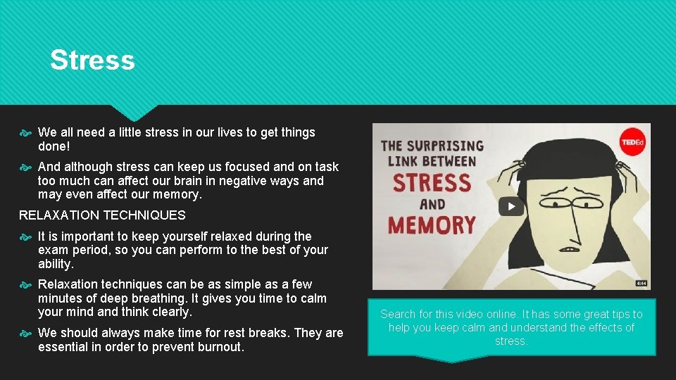 Stress We all need a little stress in our lives to get things done!