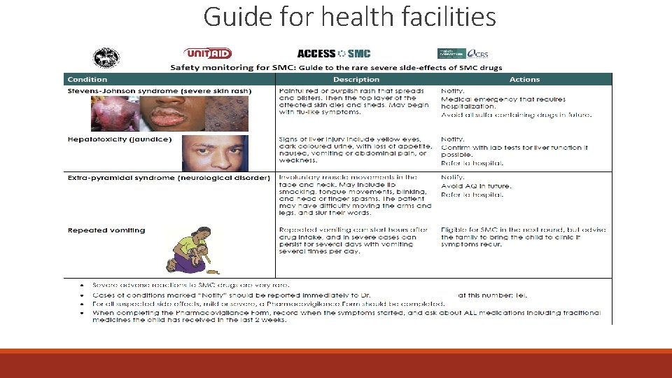 Guide for health facilities 