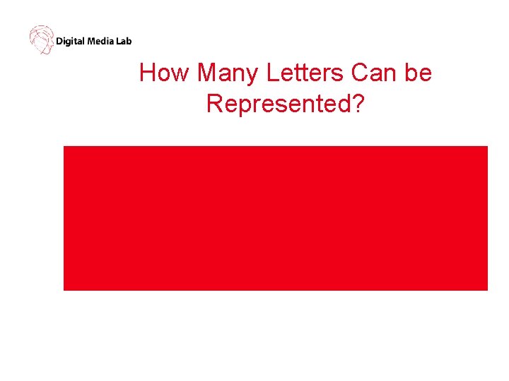 How Many Letters Can be Represented? 