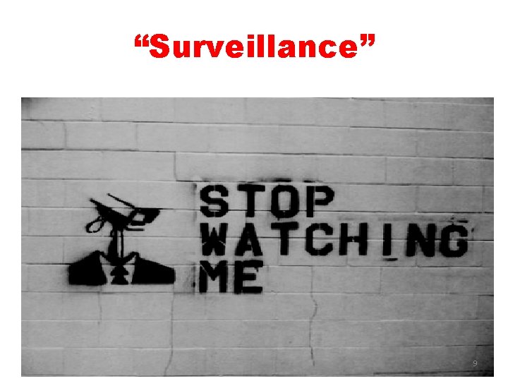 “Surveillance” 9 