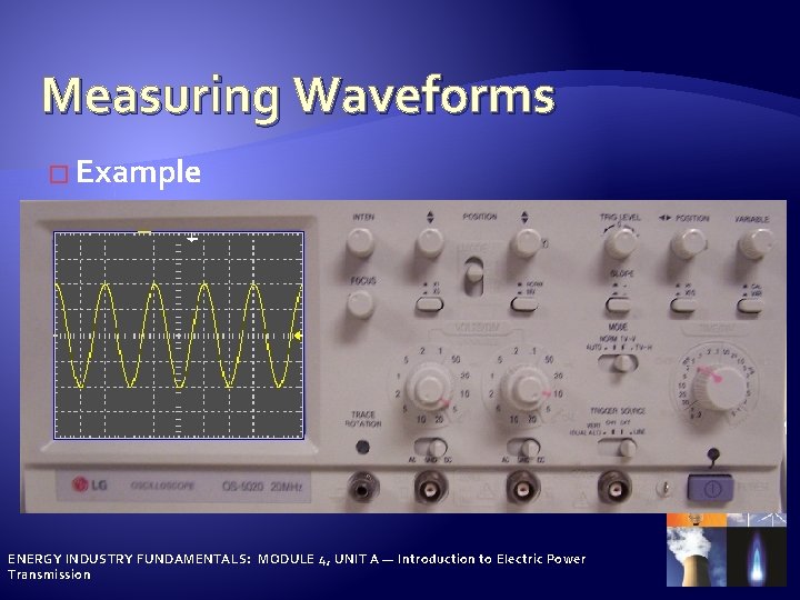 Measuring Waveforms � Example ENERGY INDUSTRY FUNDAMENTALS: MODULE 4, UNIT A — Introduction to