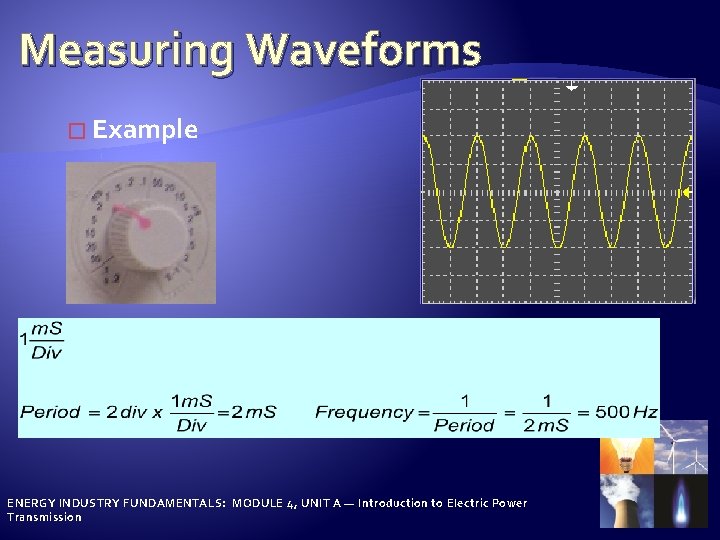 Measuring Waveforms � Example ENERGY INDUSTRY FUNDAMENTALS: MODULE 4, UNIT A — Introduction to