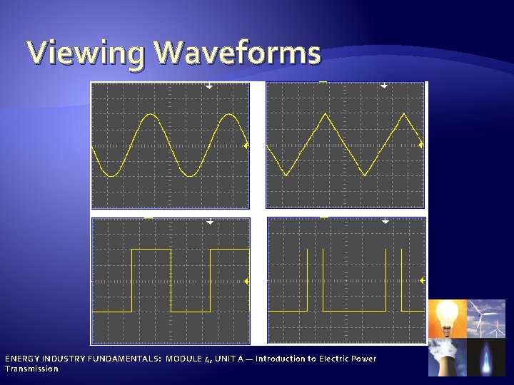 Viewing Waveforms ENERGY INDUSTRY FUNDAMENTALS: MODULE 4, UNIT A — Introduction to Electric Power