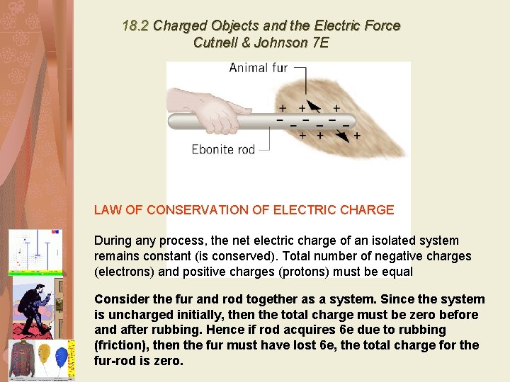 18. 2 Charged Objects and the Electric Force Cutnell & Johnson 7 E LAW
