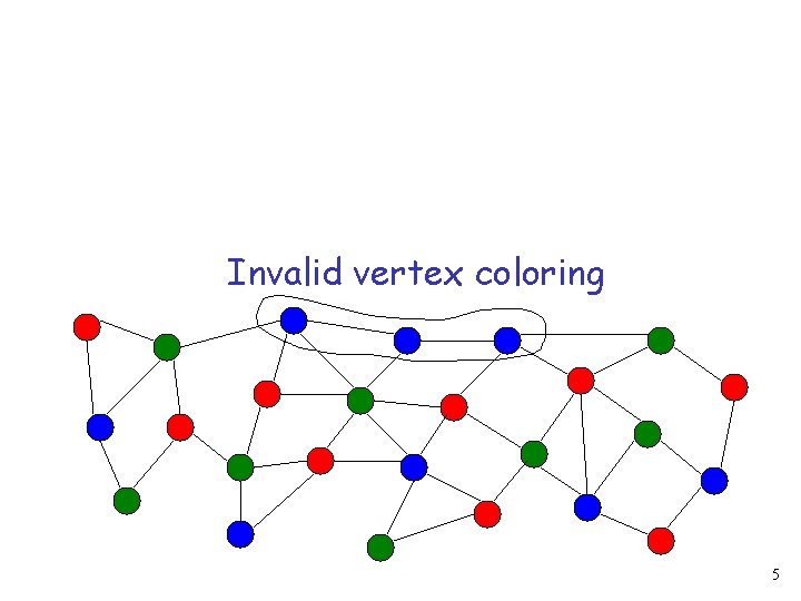 Invalid vertex coloring 5 