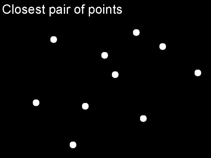 Closest pair of points 