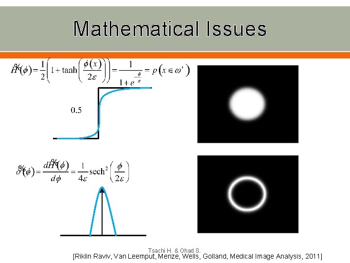 Mathematical Issues Tsachi H. & Ohad S. [Riklin Raviv, Van Leemput, Menze, Wells, Golland,