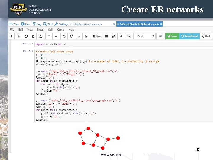 Create ER networks 33 