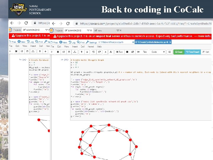 Back to coding in Co. Calc 54 