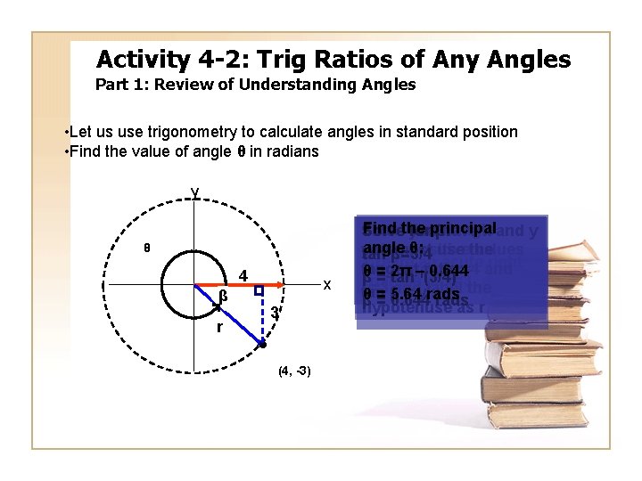 Activity 4 -2: Trig Ratios of Any Angles Part 1: Review of Understanding Angles