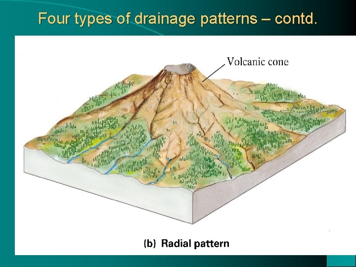 Four types of drainage patterns – contd. 