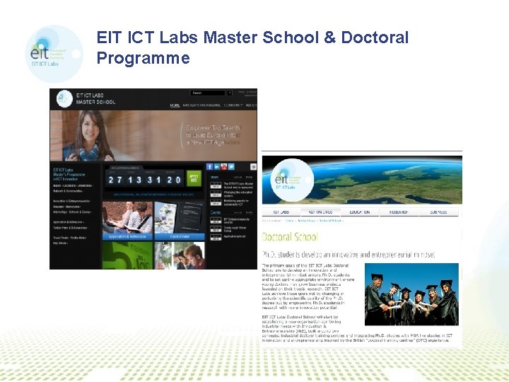 EIT ICT Labs Master School & Doctoral Programme 