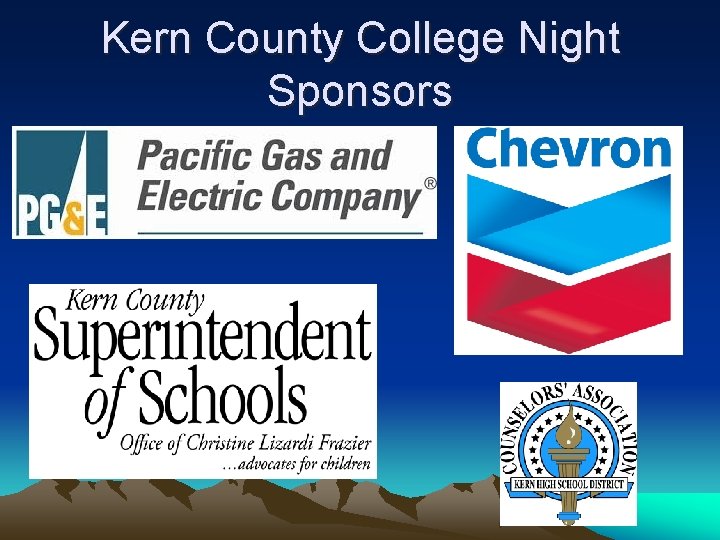 Kern County College Night Sponsors 