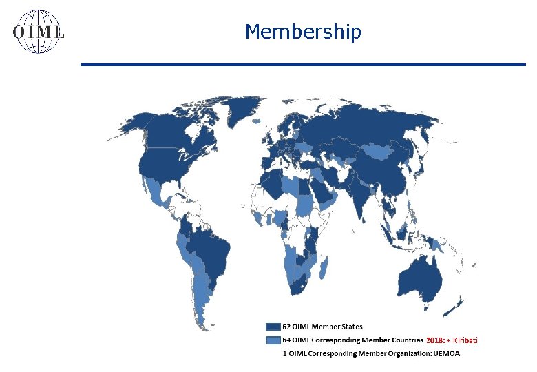 Membership 2018: + Kiribati 3 