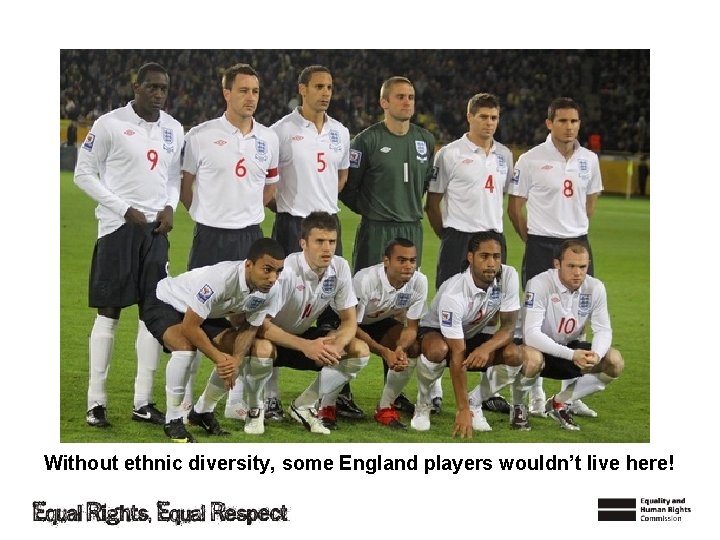 Without ethnic diversity, some England players wouldn’t live here! 