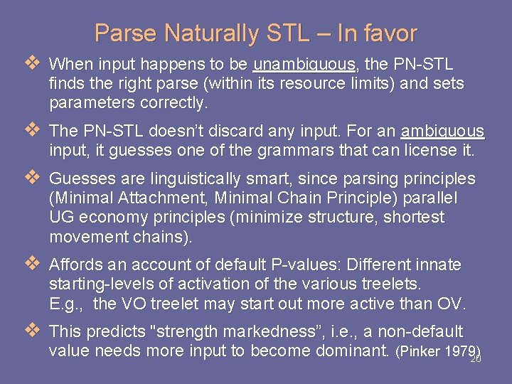 Parse Naturally STL – In favor v When input happens to be unambiguous, the Parse Naturally STL – In favor v When input happens to be unambiguous, the