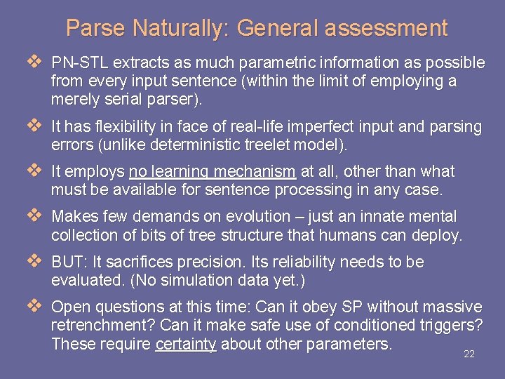 Parse Naturally: General assessment v PN-STL extracts as much parametric information as possible from Parse Naturally: General assessment v PN-STL extracts as much parametric information as possible from