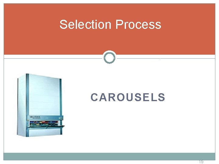 Selection Process CAROUSELS 15 