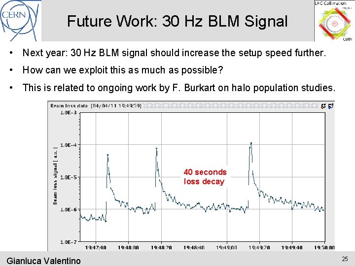 Future Work: 30 Hz BLM Signal • Next year: 30 Hz BLM signal should