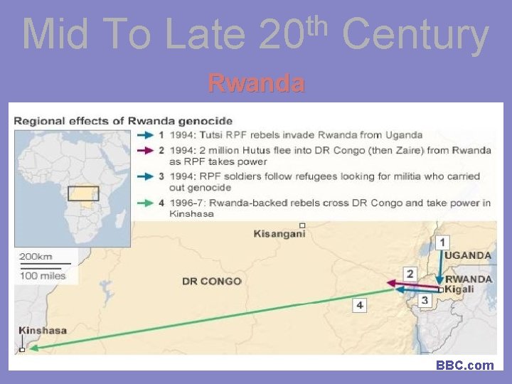 Mid To Late th 20 Century Rwanda BBC. com 