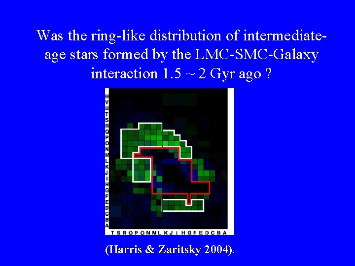 Was the ring-like distribution of intermediateage stars formed by the LMC-SMC-Galaxy interaction 1. 5