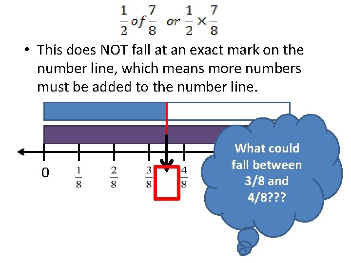  • This does NOT fall at an exact mark on the number line,