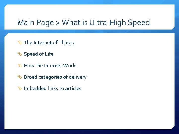 Main Page > What is Ultra-High Speed The Internet of Things Speed of Life