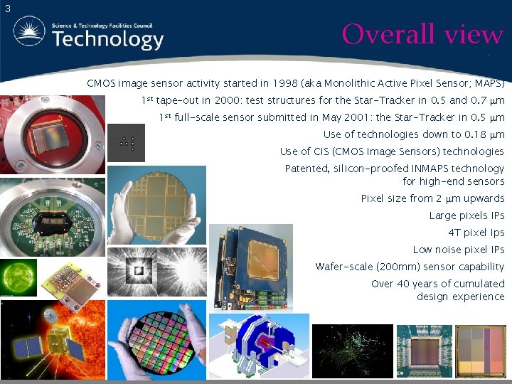 3 Overall view CMOS image sensor activity started in 1998 (aka Monolithic Active Pixel