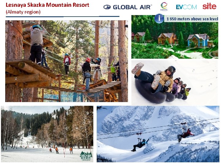 Lesnaya Skazka Mountain Resort (Almaty region) 1 650 meters above sea level 