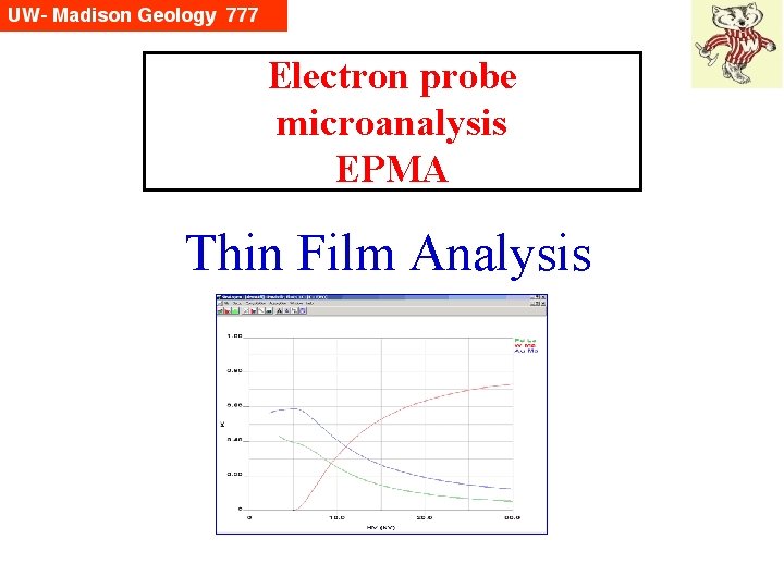 Electron probe microanalysis EPMA Thin Film Analysis 