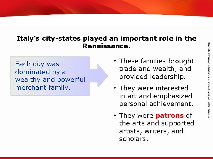 TEKS 8 C: Calculate percent composition and empirical and molecular formulas. Italy’s city-states played